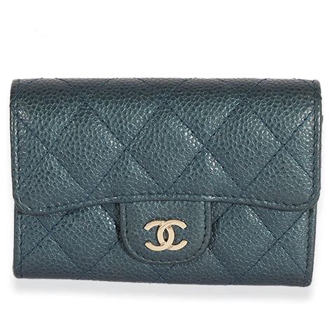 chanel blue quilted caviar flap card holder wallet|CHANEL Caviar Flat Chevron Quilted Flap Card .